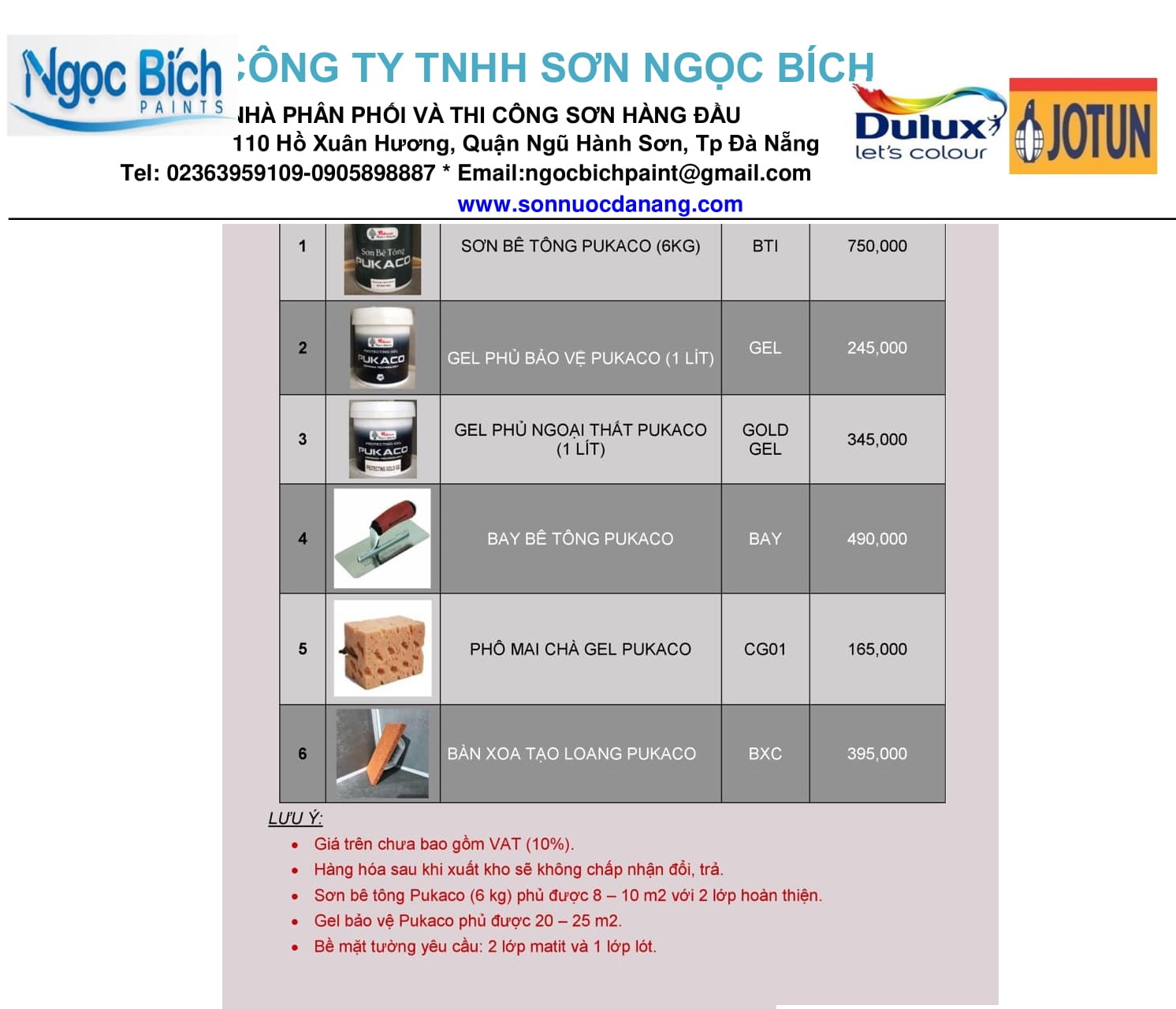 CÔNG TY TNHH SƠN NGỌC BÍCH