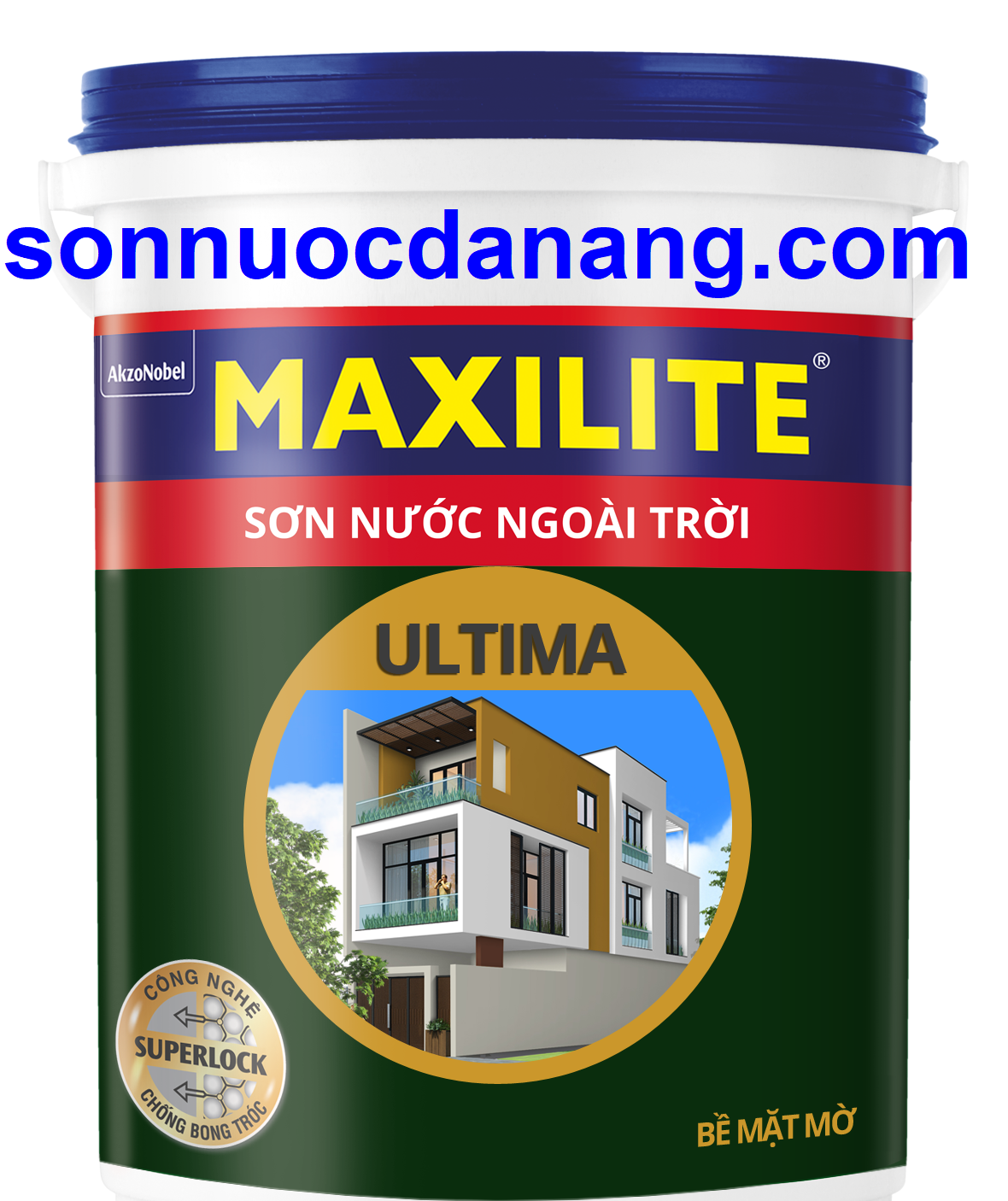 SƠN NƯỚC NGOÀI TRỜI MAXILITE ULTIMA - BỀ MẶT BÓNG MỜ - LU2 tại Đà Nẵng là 1 loại sơn ngoại thất cho nhà đẹp lâu hơn nhờ màng sơn chắc khỏe, giúp chống bong tróc vượt trội với mức giá rất hợp lý. Với Sơn Nước Ngoài Trời Maxilite Ultima bạn sẽ thoải mái lựa chọn trong 1.192 màu sắc đa dạng, phong phú và hai loại bề mặt bóng, bề mặt mờ.
Công nghệ tiên tiến SuperLock giúp giữ màu đẹp lâu phai hơn nhờ màng sơn chắc khỏe giúp chống bong tróc vượt trội. Thành phần nhựa Polymer cao cấp giúp tăng độ kết dính của các chuỗi phân tử, độ bám dính của màng sơn vào tường.
Sơn Nước Ngoài Trời Maxilite Ultima - Chống bong tróc vượt trội nhờ màng sơn chắc khỏe.